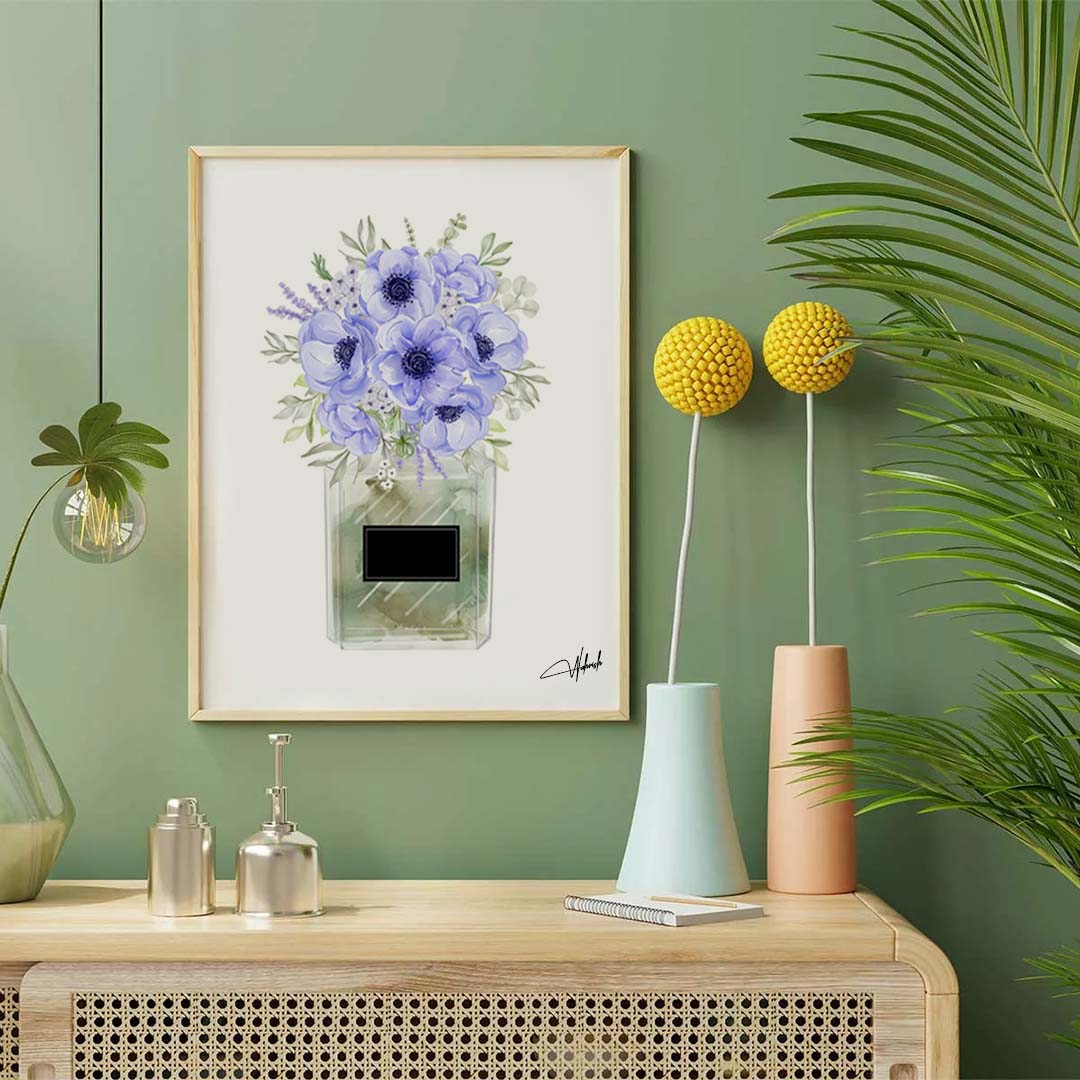 Blooming Elegance in Shades of Blue Serenity